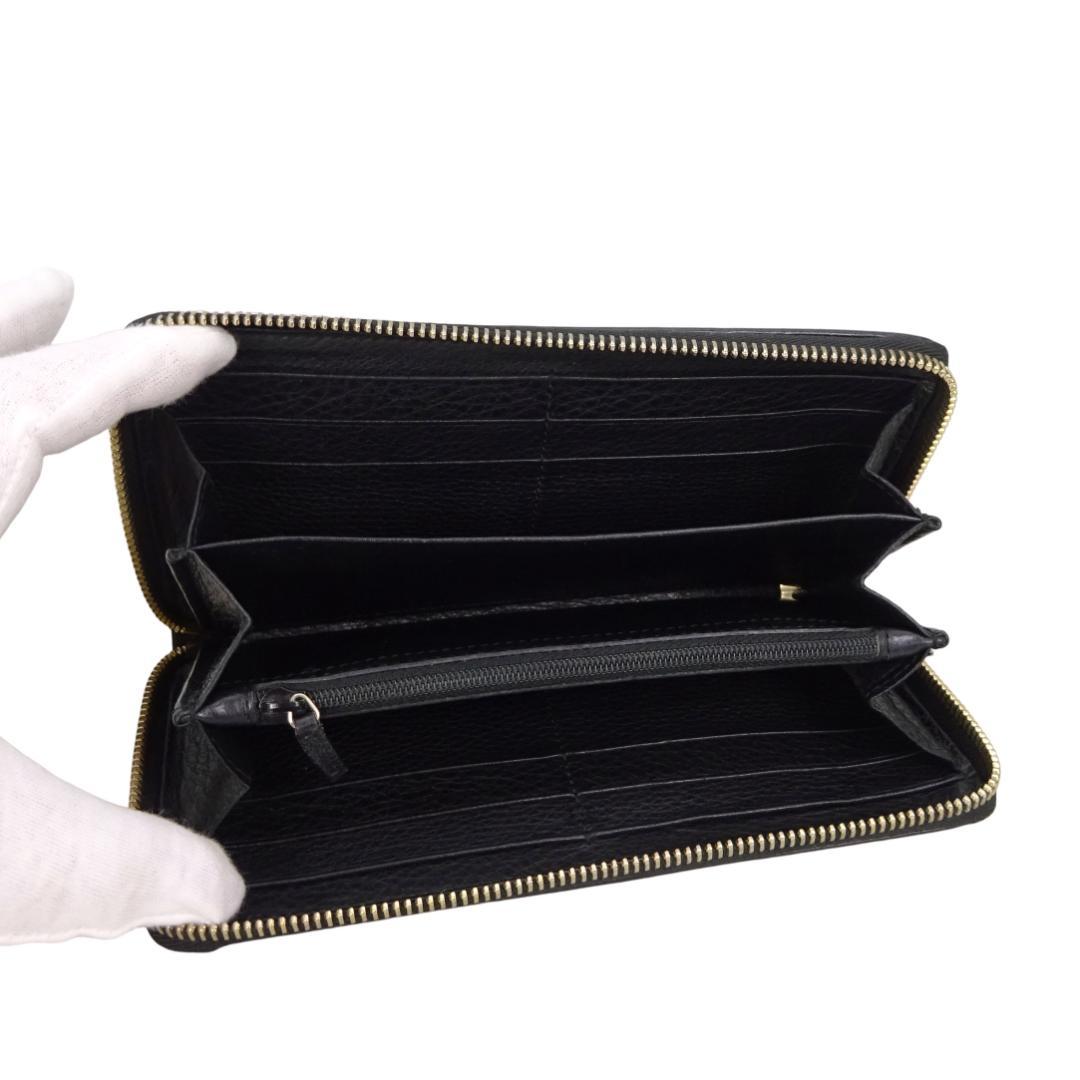 本物良品 ■グッチ■GG インターロッキング タッセル ラウンドファスナー長財布
