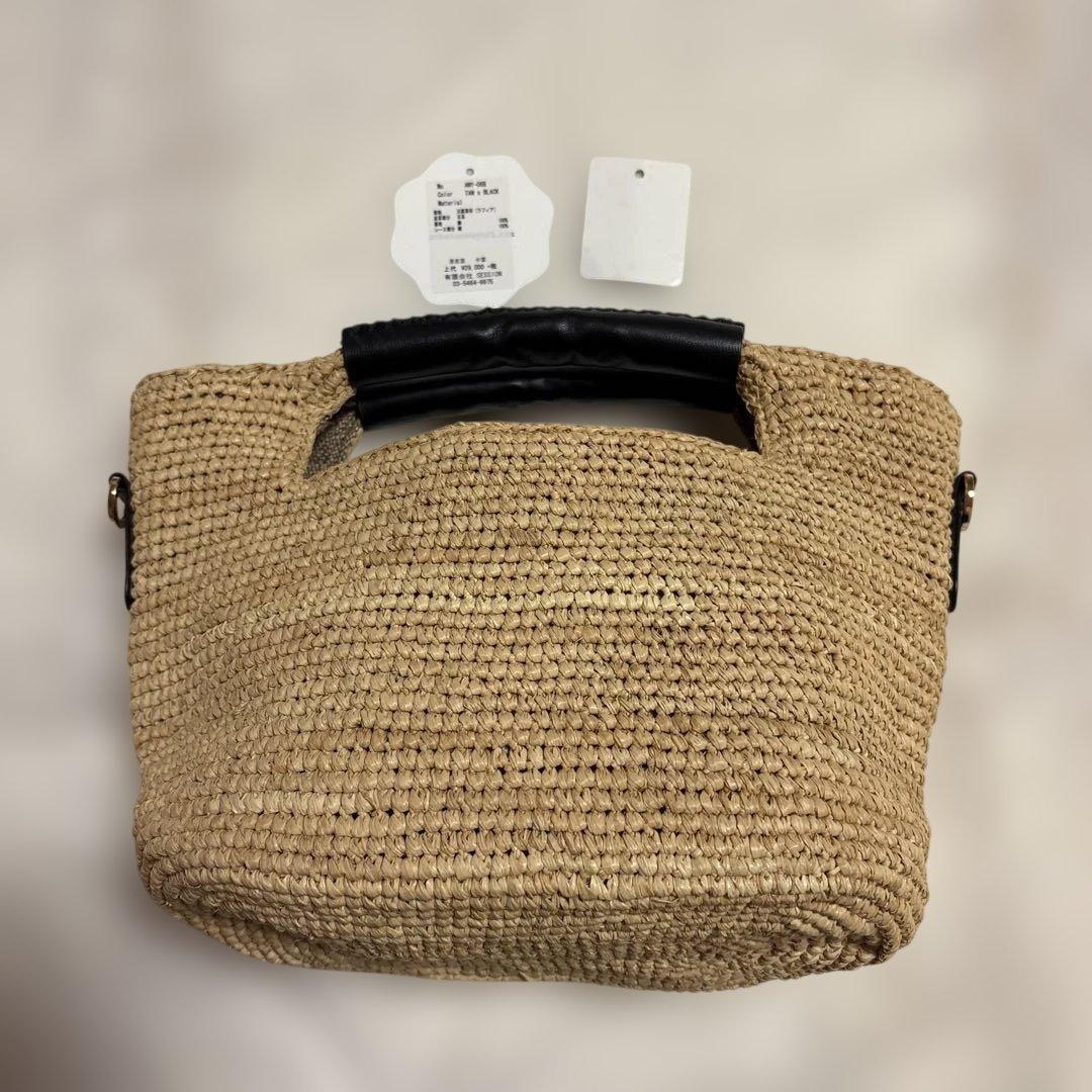 Athena New York 花刺繍かごバッグ