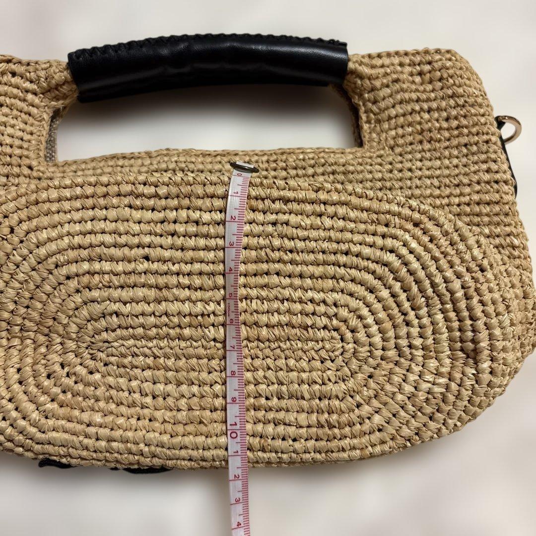 Athena New York 花刺繍かごバッグ