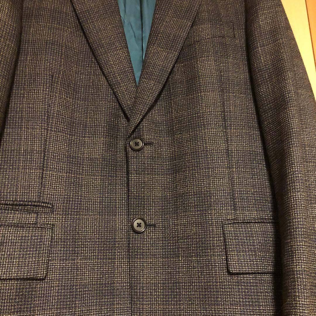 ポール・スミス チェック柄 テーラードジャケット グレー系