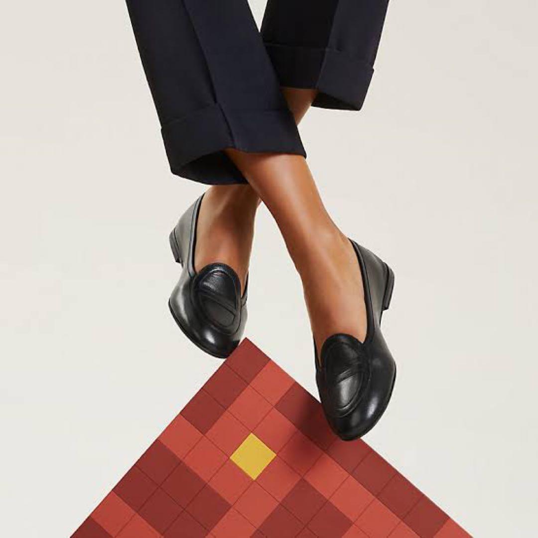 HERMES モカシン 《ジュリア》 《流行に左右されないデザイン》　サイズ37