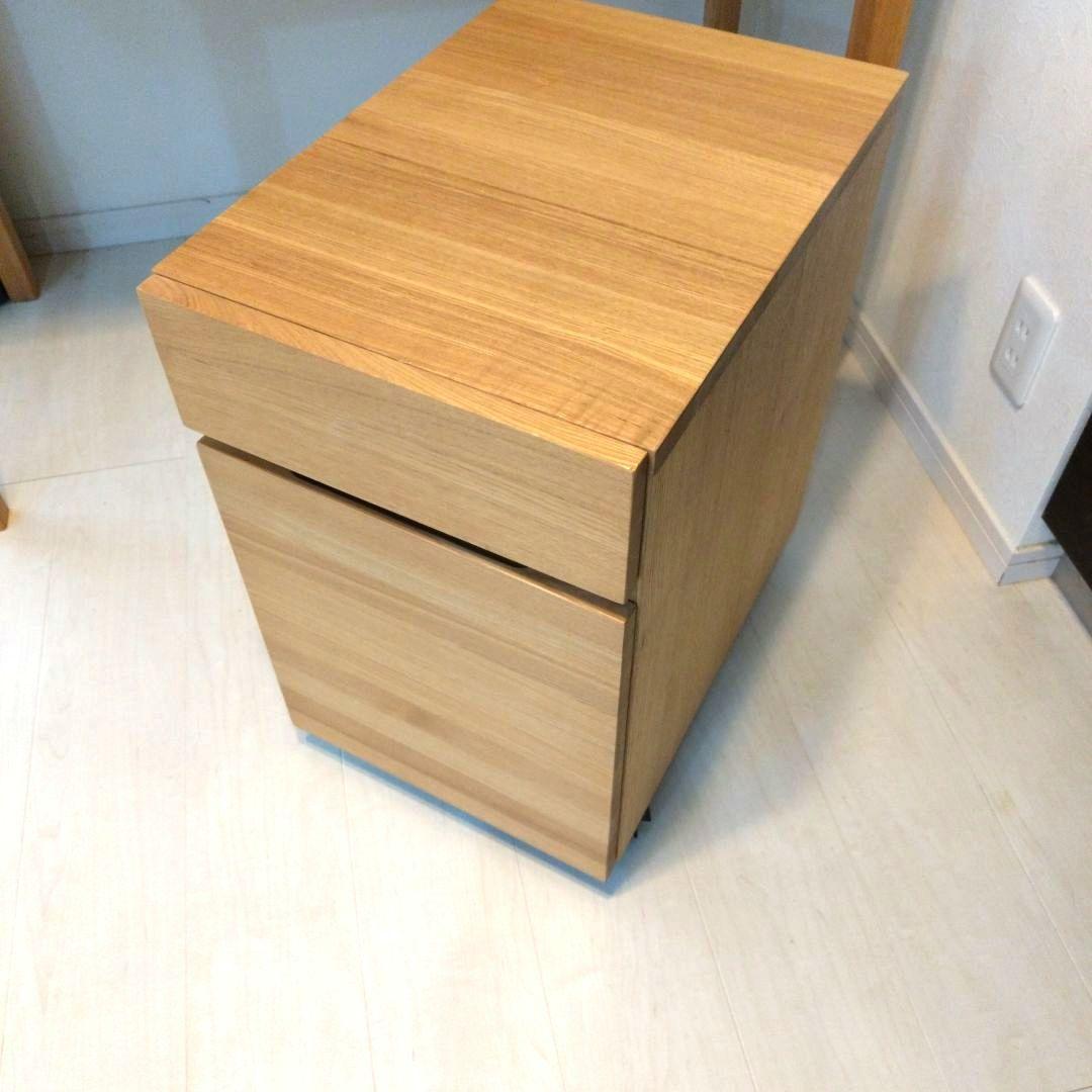 【YO RU  引き取り限定】無印良品 木製デスク キャビネットセット