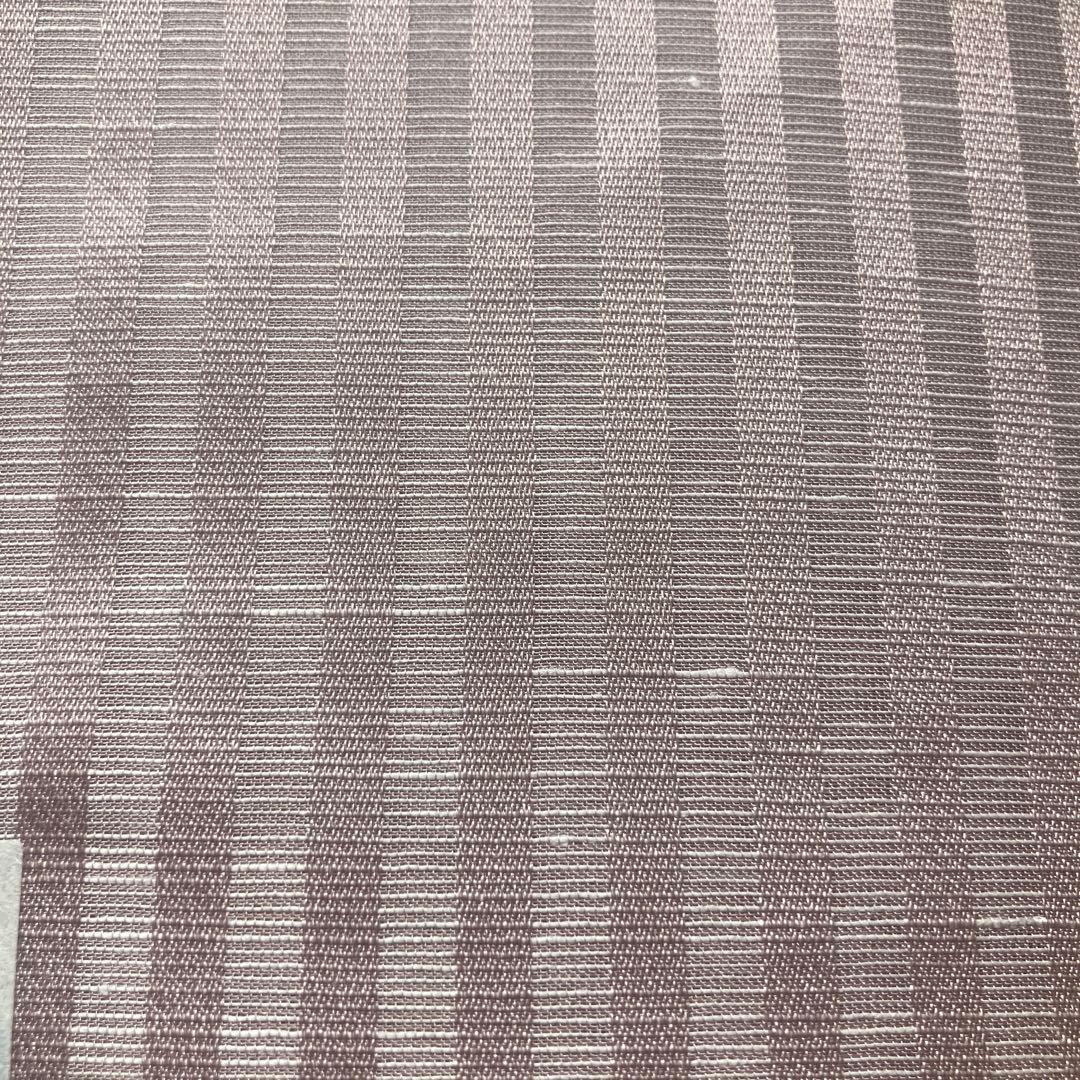 シルク麻ストライプ長襦袢 薄紫　反物