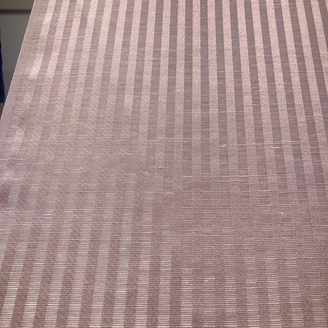 シルク麻ストライプ長襦袢 薄紫　反物