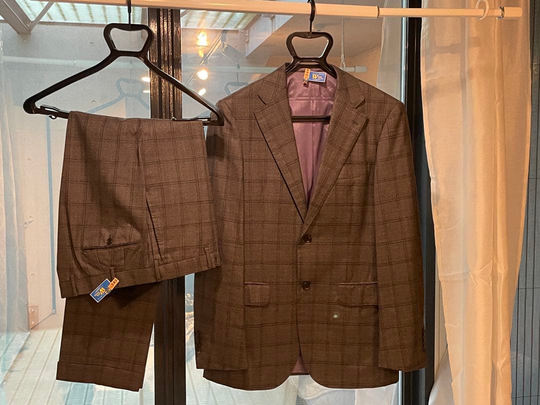 Beams Brilla チェック柄スーツ セット サイズ48