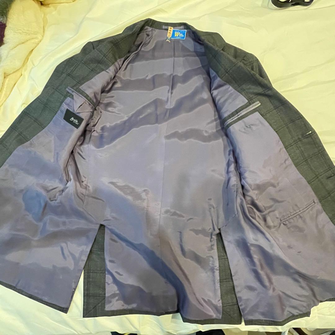 Beams Brilla チェック柄スーツ セット サイズ48