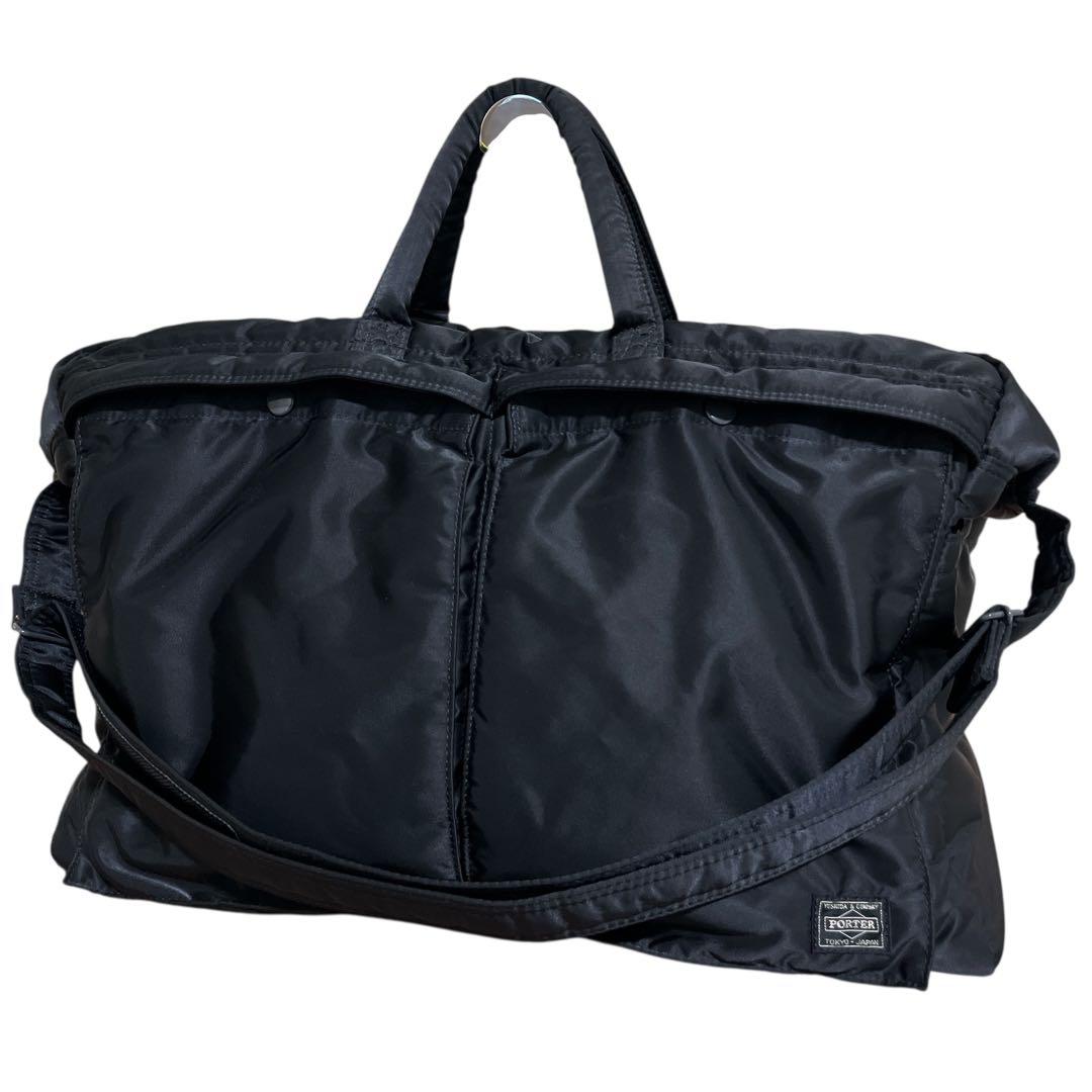 【極美品】希少 PORTER タンカー XLサイズ ブラック 大容量　2WAY