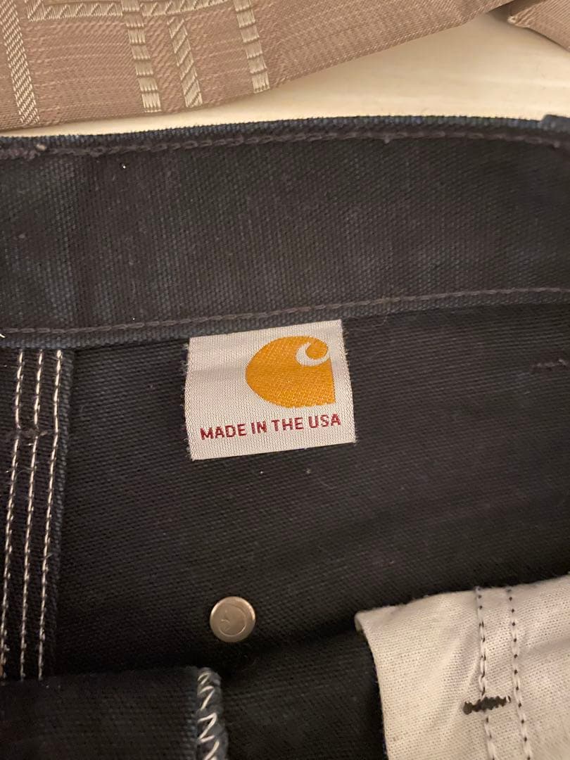 【美品】カーハート ダブルニー ダック ペインターパンツ BLK 32*30