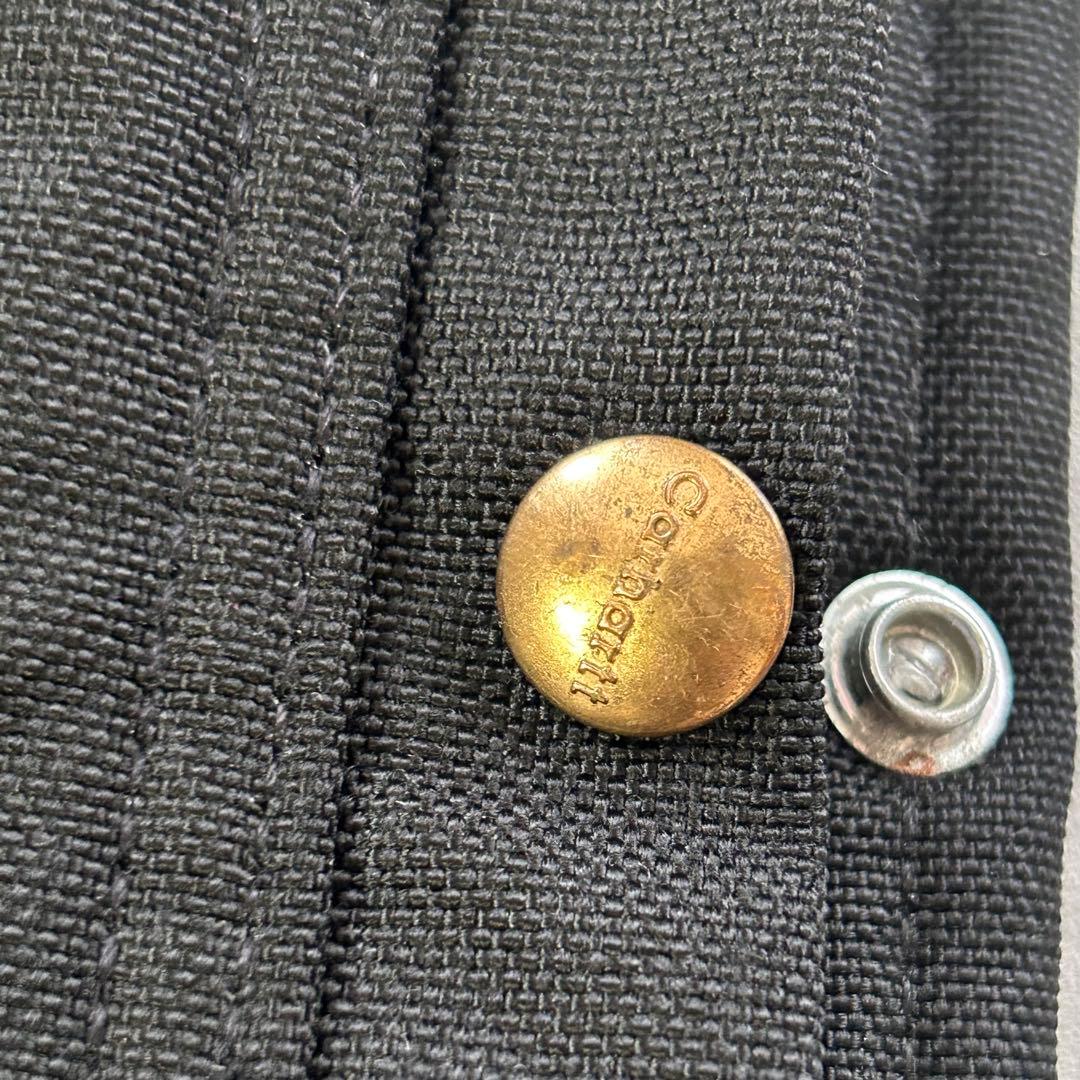 P276【42R】【ダブルニー】カーハート 防寒つなぎ 中綿入り 黒 メキシコ製