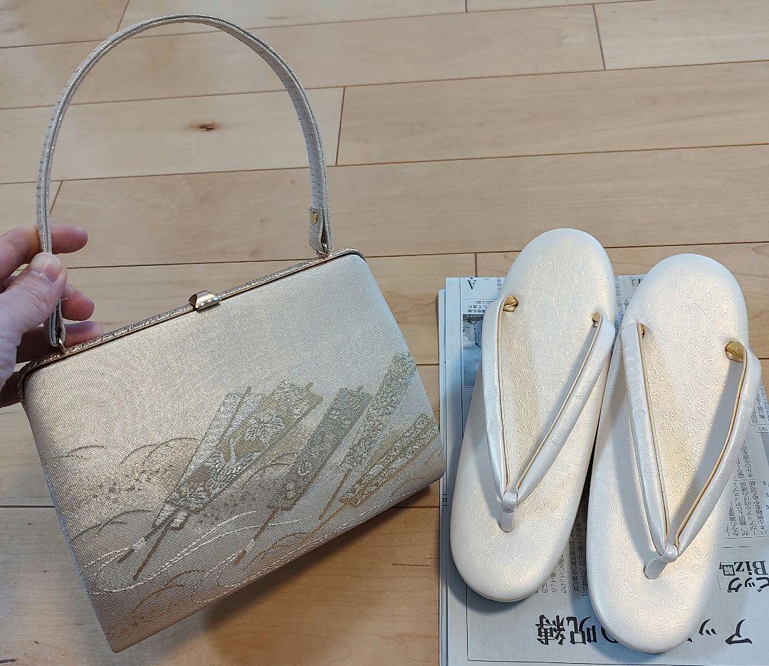 礼装　和装バッグ草履セット　和装バッグと草履セット　入学式　結婚式　七五三