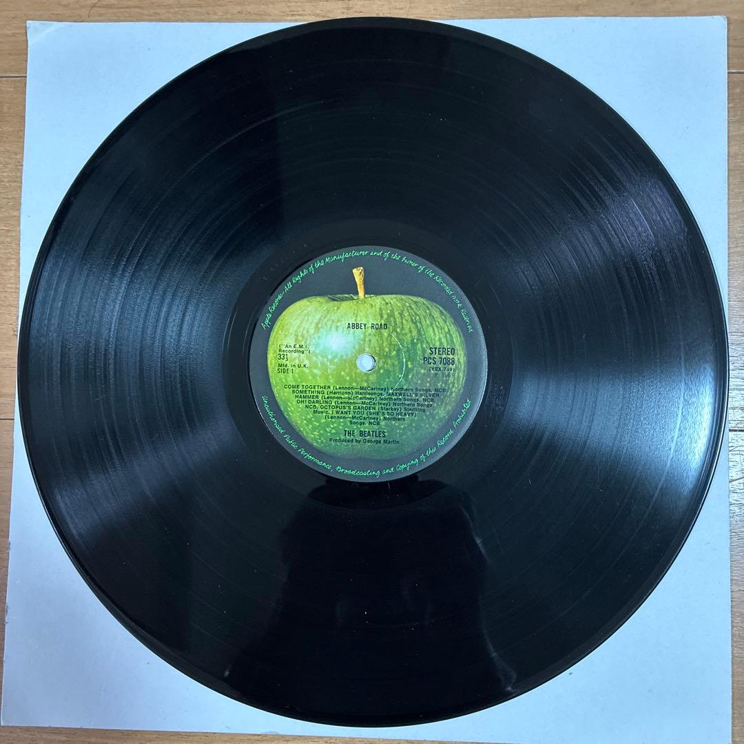 ビートルズ 名盤 レコード アビーロード UKオリジナル盤 レフトアップルジャケ