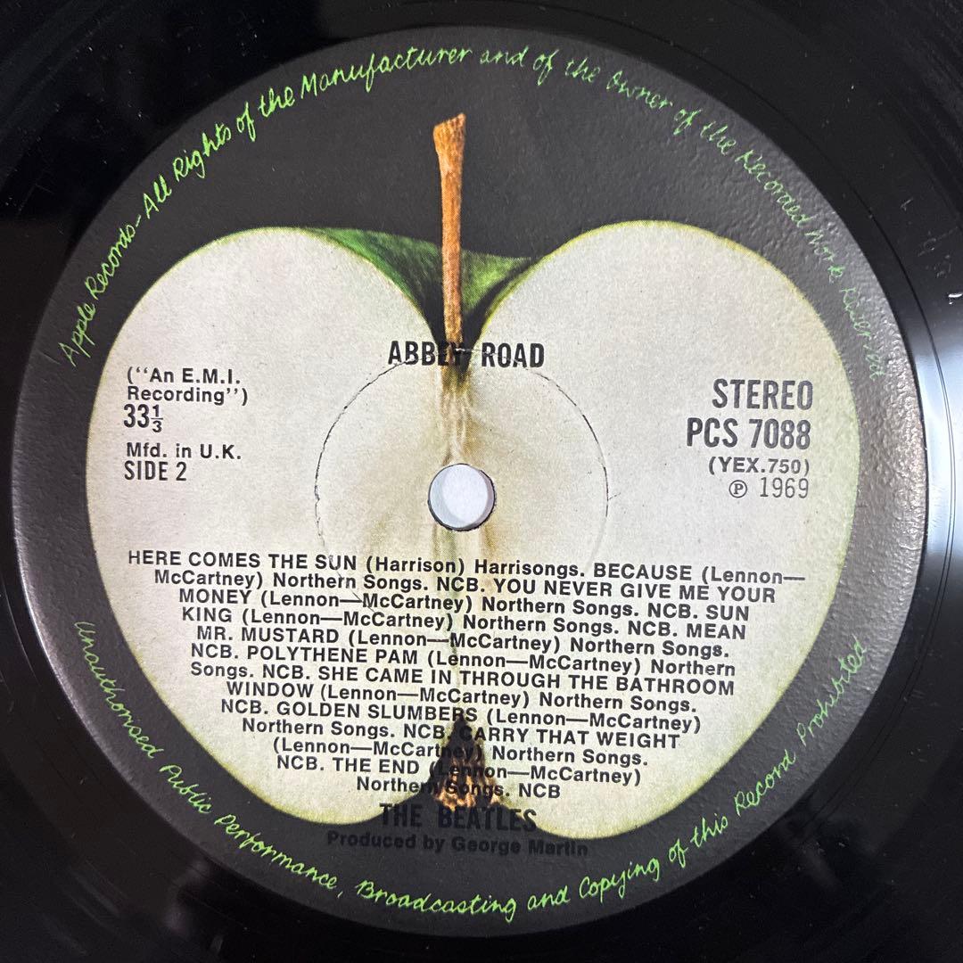 ビートルズ 名盤 レコード アビーロード UKオリジナル盤 レフトアップルジャケ