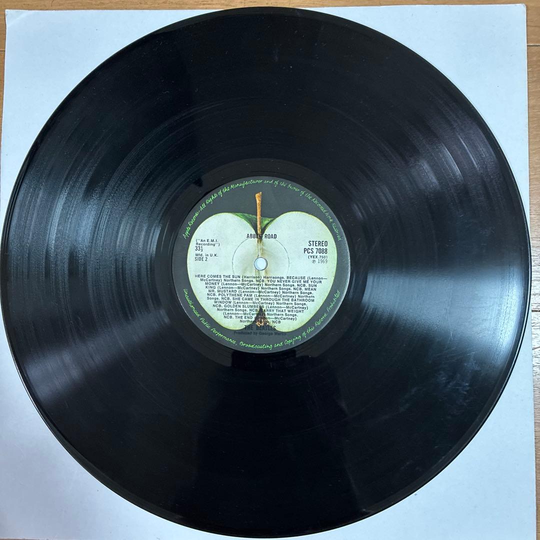 ビートルズ 名盤 レコード アビーロード UKオリジナル盤 レフトアップルジャケ