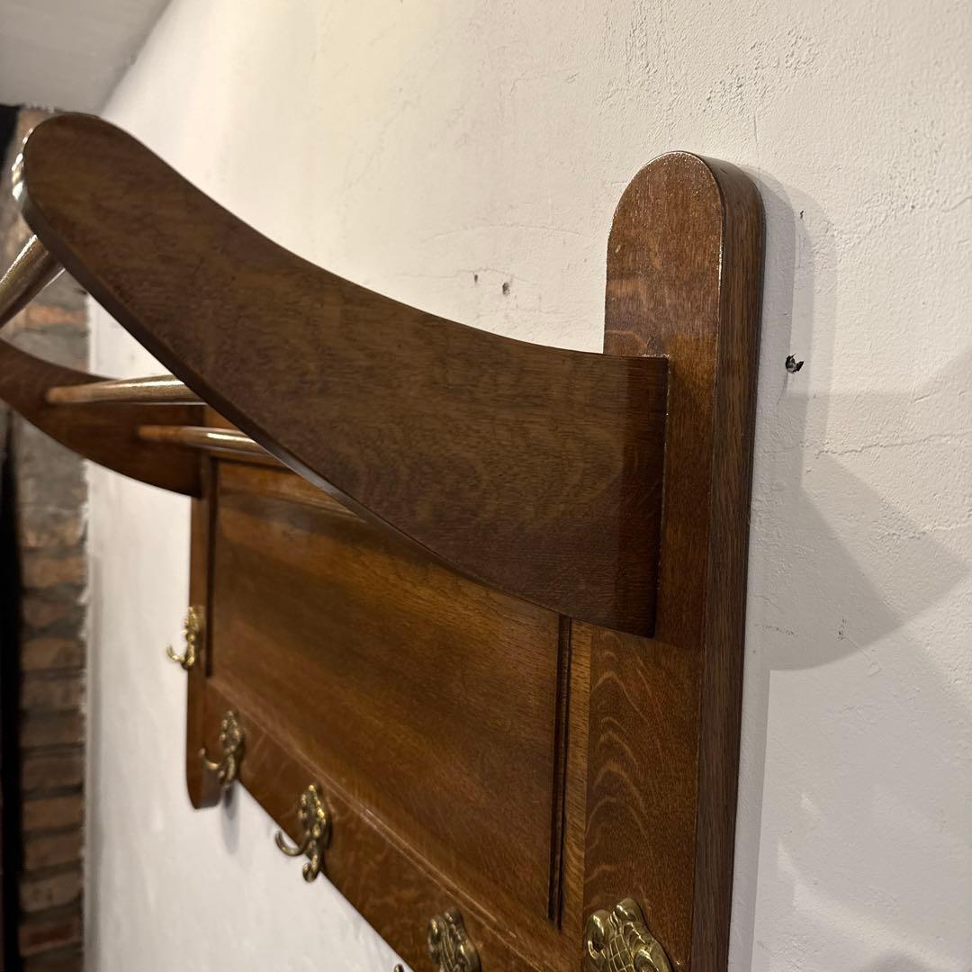 年末年始saleヴィンテージ　木製ウォールハンガー　壁掛け　ハンガーラック