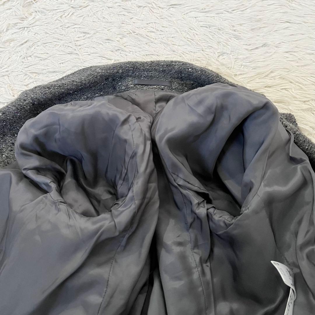 希少✨バーバリーロンドン　ショートコート　ジャケット　カシミヤ混　ツイード　42