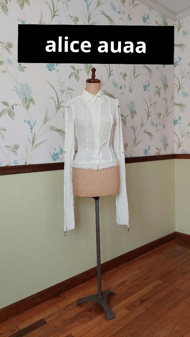 alice auaa アリスアウアア　ガーゼシャツ