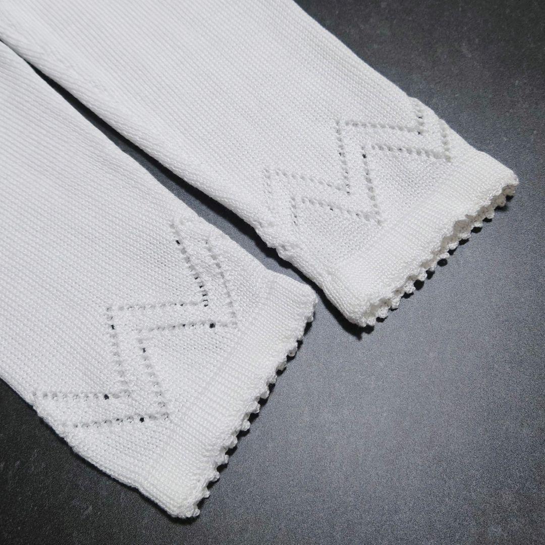 週末限定！ロイヤルアルパカ ピマコットン 透かし編み ペプラム カーディガン M