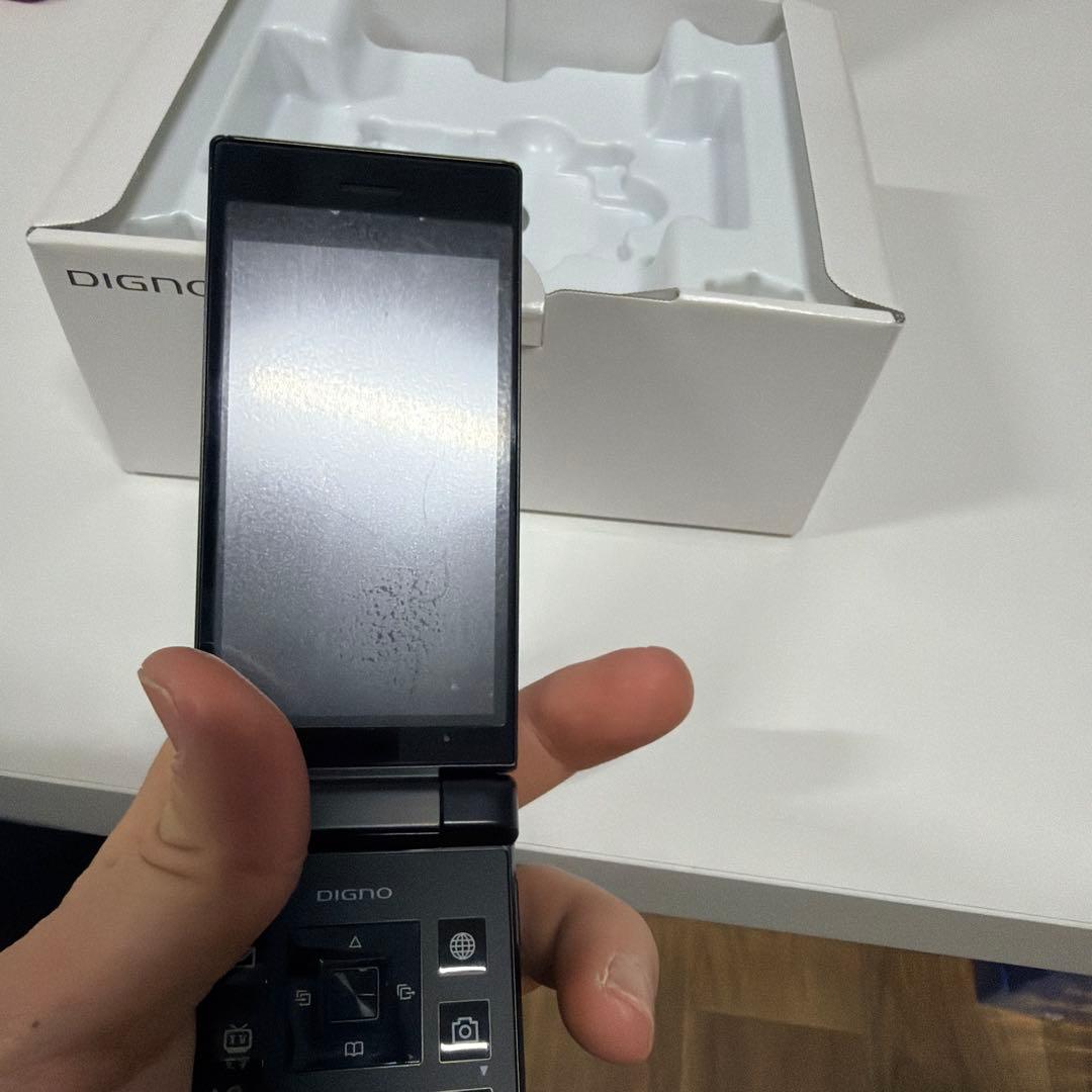 ニ*コ様 美品 SIMロック解除可 701KC ガラホ 通信確認済 ワンセグ