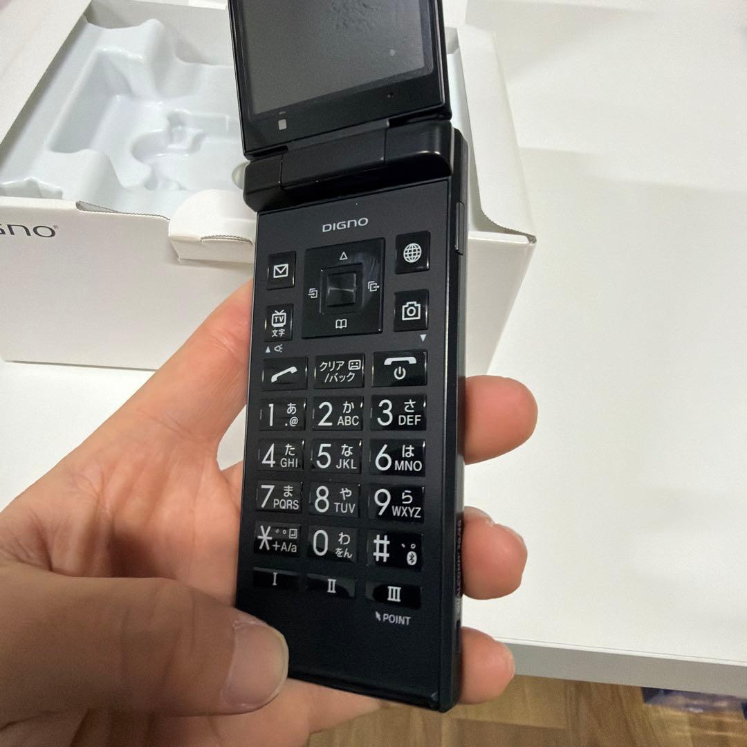 ニ*コ様 美品 SIMロック解除可 701KC ガラホ 通信確認済 ワンセグ