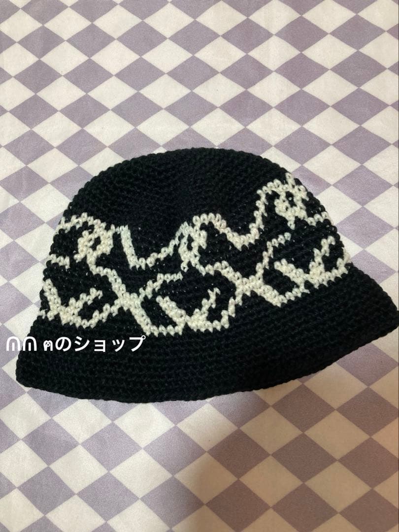 STUSSY BUCKET HAT CHECKER ニット帽 ハット