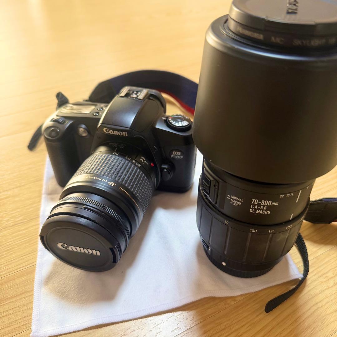 Canon EOS Kiss一眼レフフィルムカメラ とレンズセット