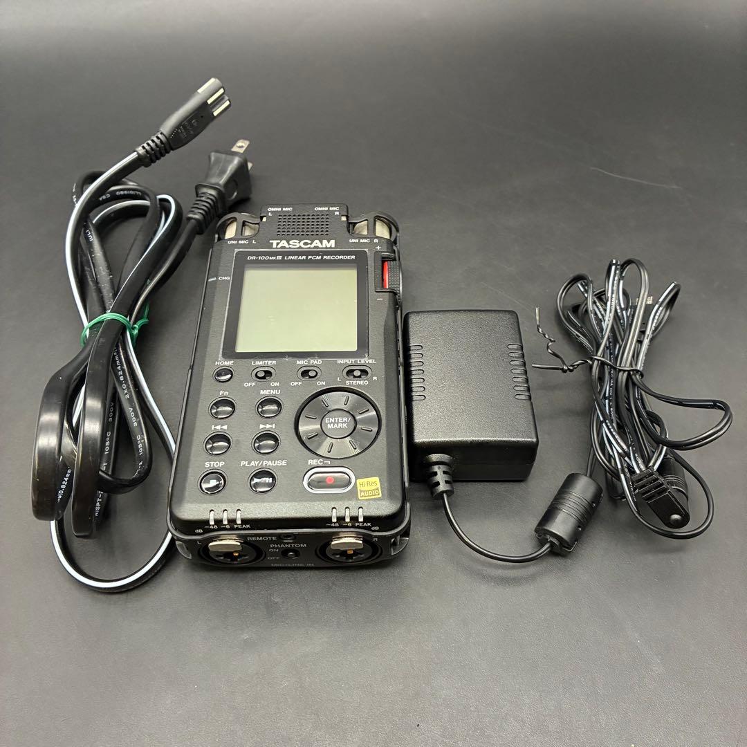 【動作確認済み】TASCAM DR-100MkIII ハンディレコーダー　PCM