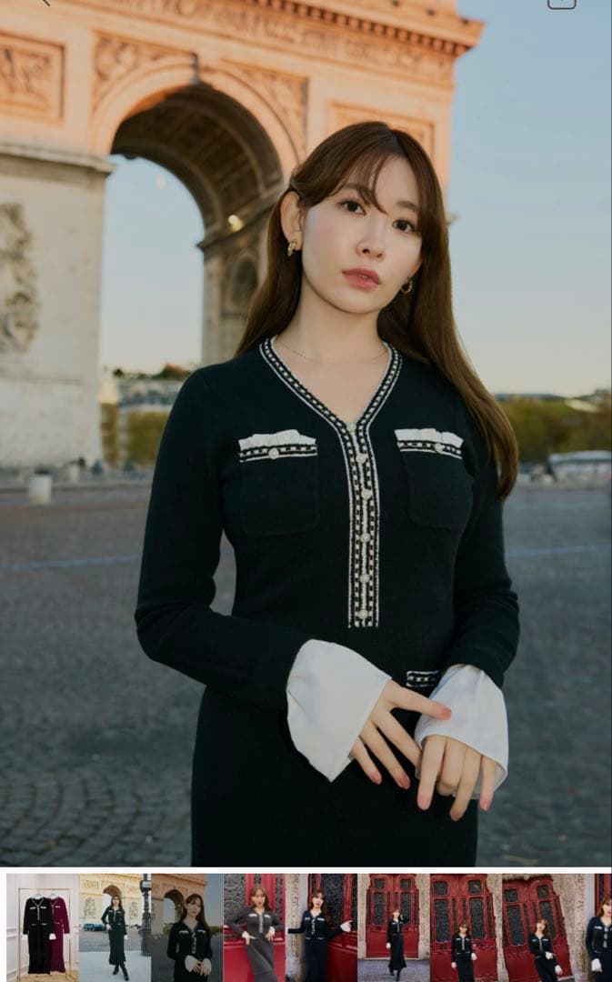 ワンピース Isaline Long Knit Dress M