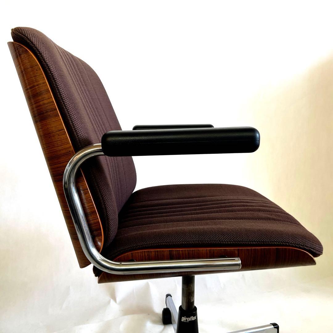 ジロフレックス・スイス・ブラサチェア・プライウッド・ブラウンファブリック