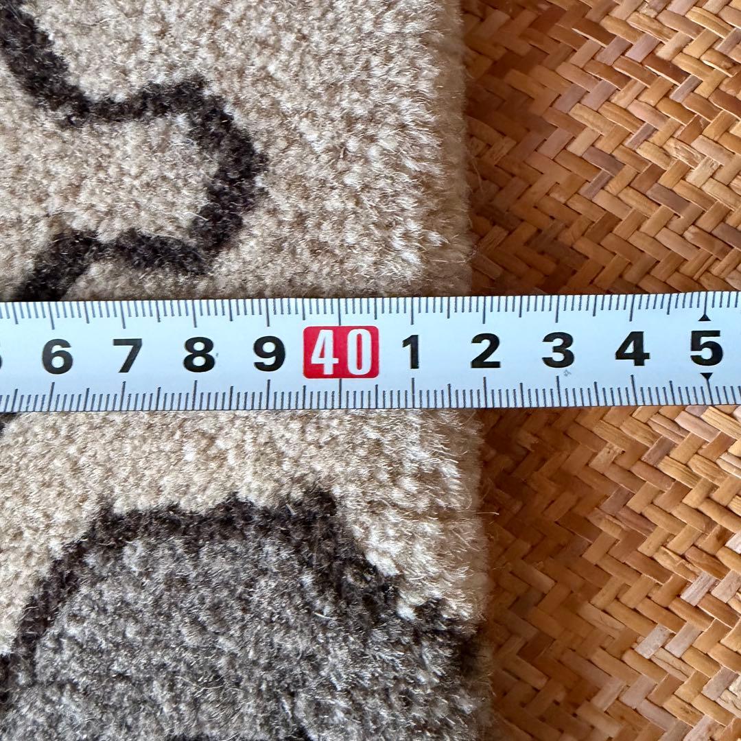 チベタンラグ　シートラグ　チェアマット　雲ナチュラル