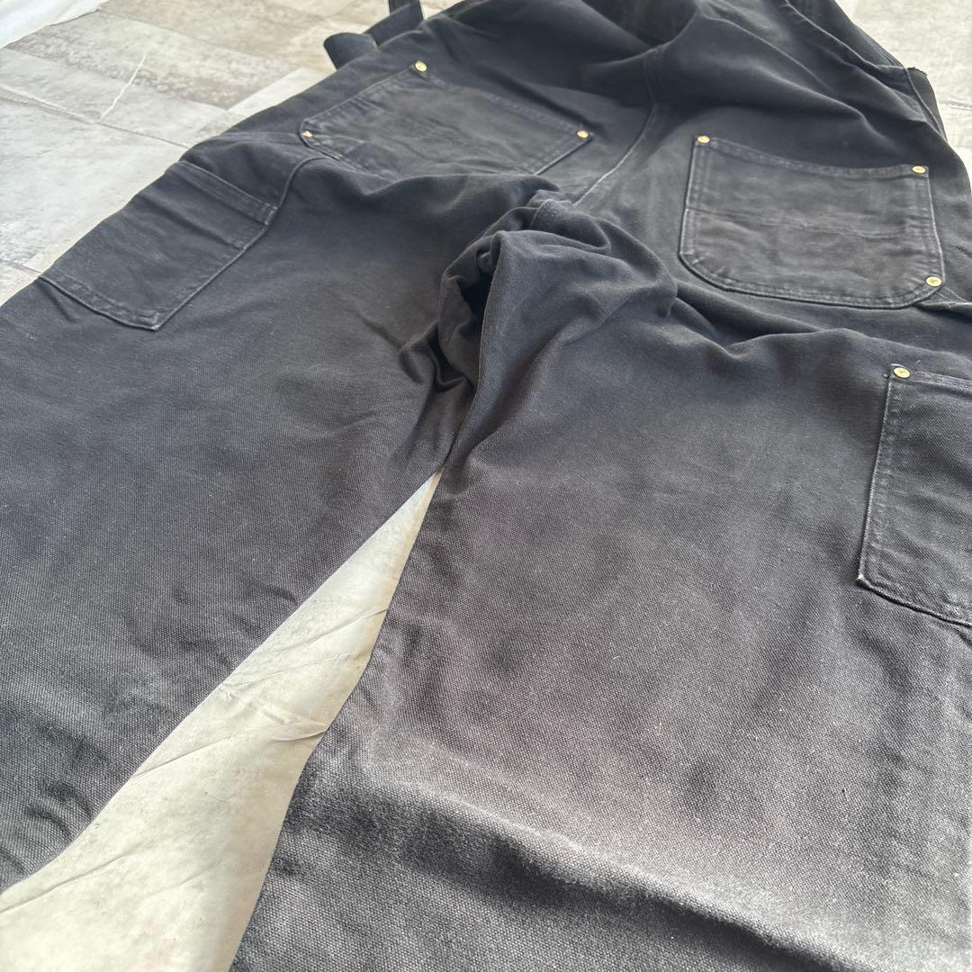 Carhartt ブラックオーバーオール　W32 L30