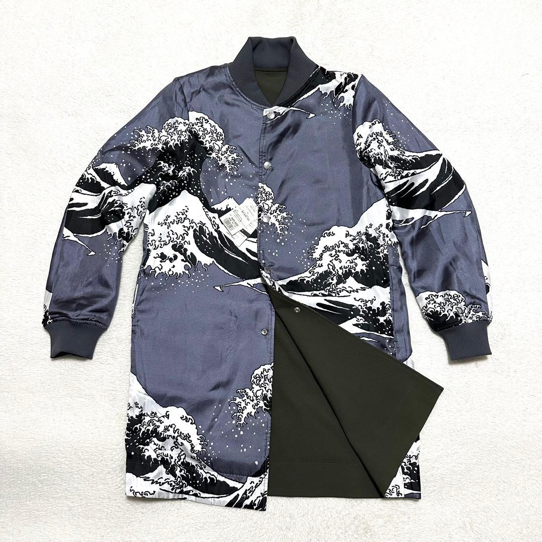 未使用　sou・sou リバーシブルブルゾン　和柄　総柄　和柄　日本製　写し