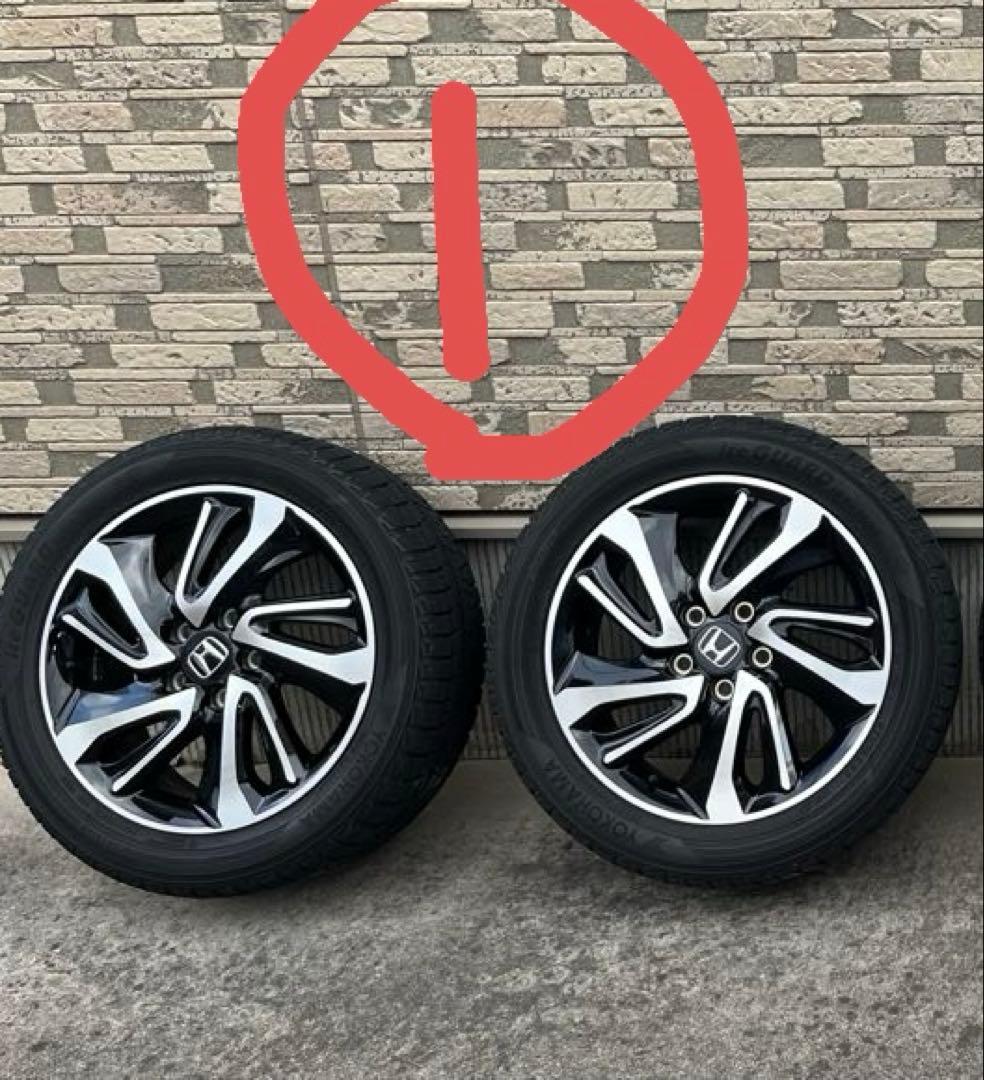 ホンダ 17インチ ホイールセット スタッドレスヨコハマタイヤ付き2本