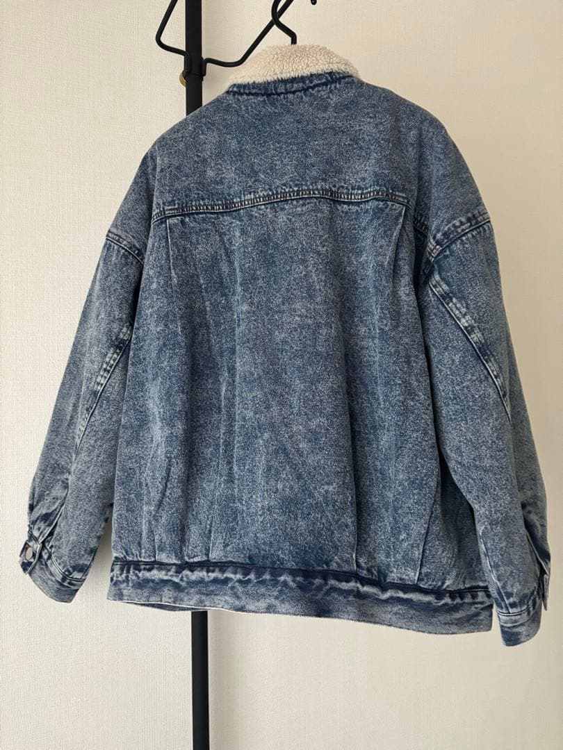 サマンサモスモス デニムボアジャケット　ブルー　新品