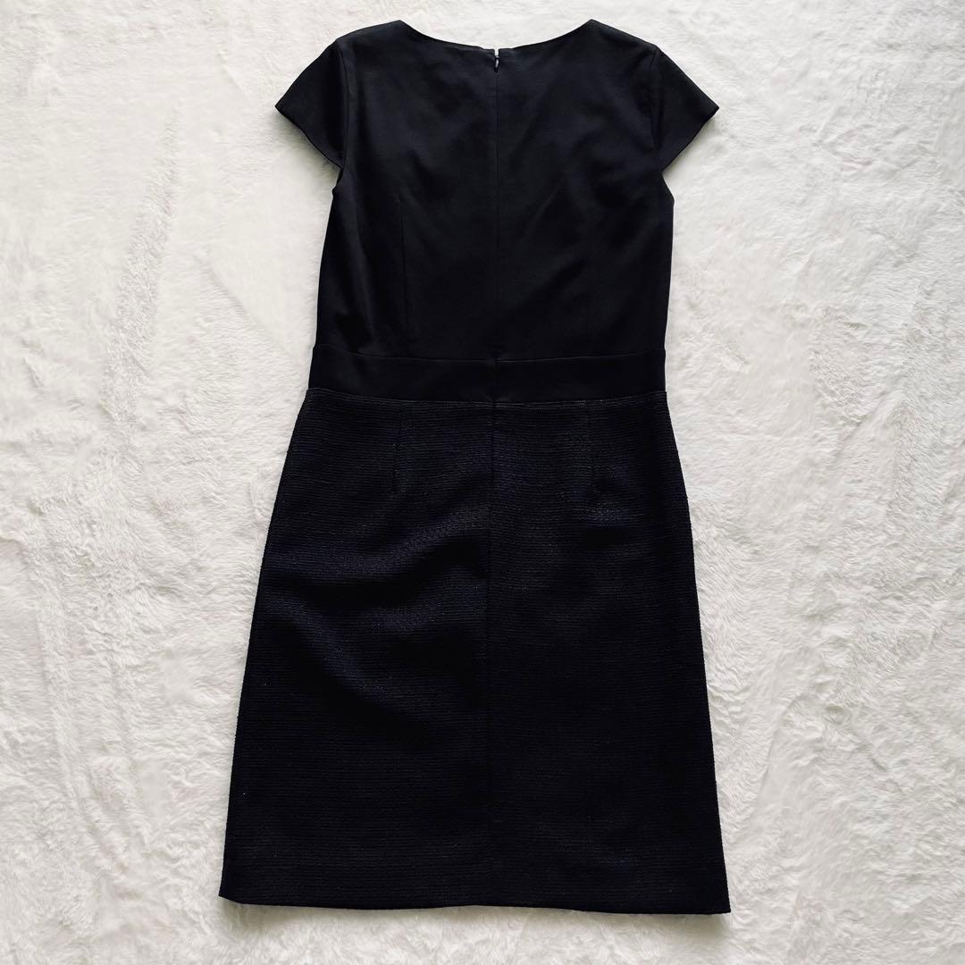 極美品✨ユナイテッドアローズ　セットアップ　ノーカラー　ツイード　紺　L