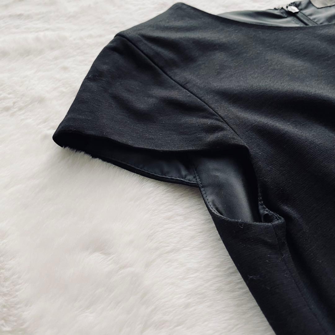 極美品✨ユナイテッドアローズ　セットアップ　ノーカラー　ツイード　紺　L