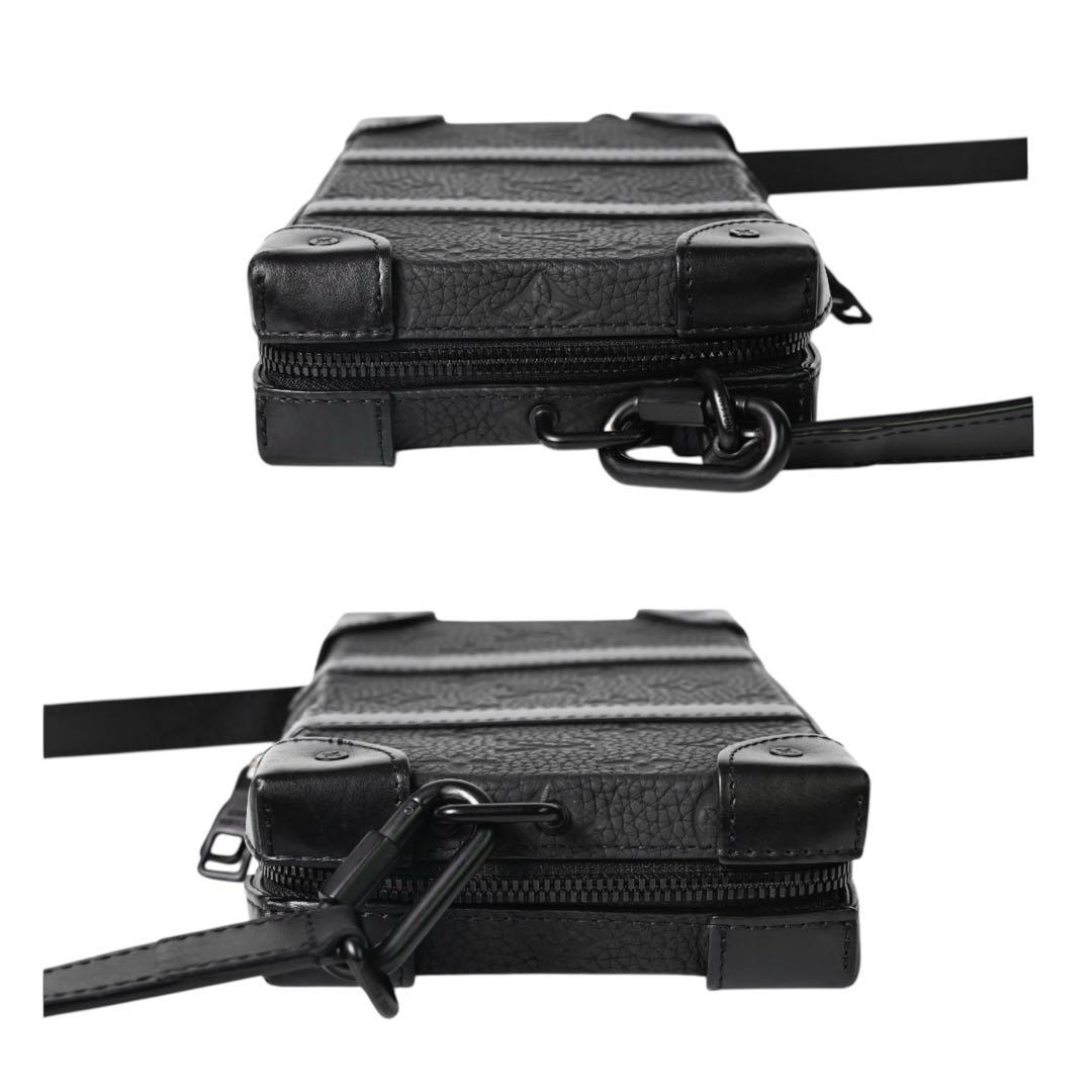 【新品同様】ルイヴィトン ブラック ショルダーバッグ ソフトトランク ウォレット