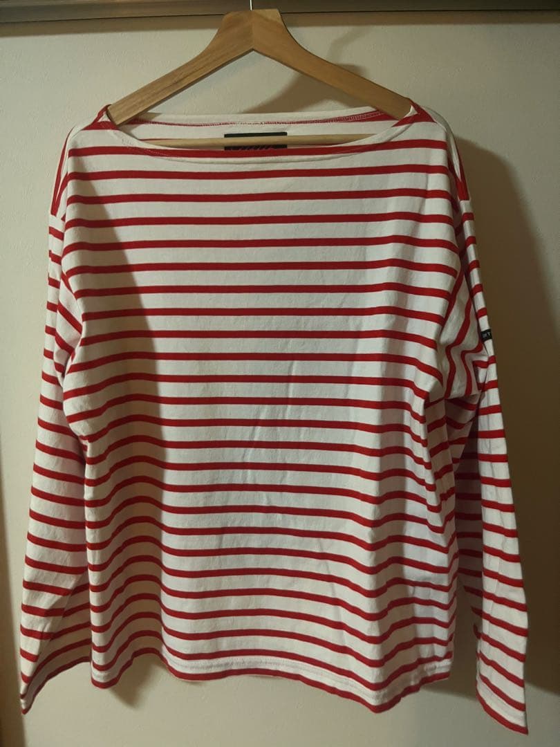 OUTILボーダーバスクシャツ