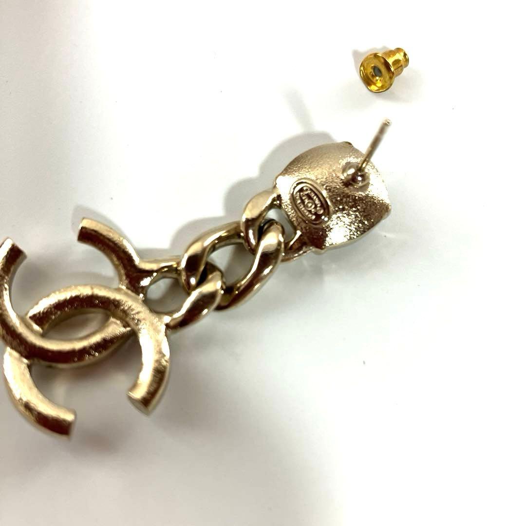 【美品】CHANEL シャネル ココマーク ラインストーン ピアス