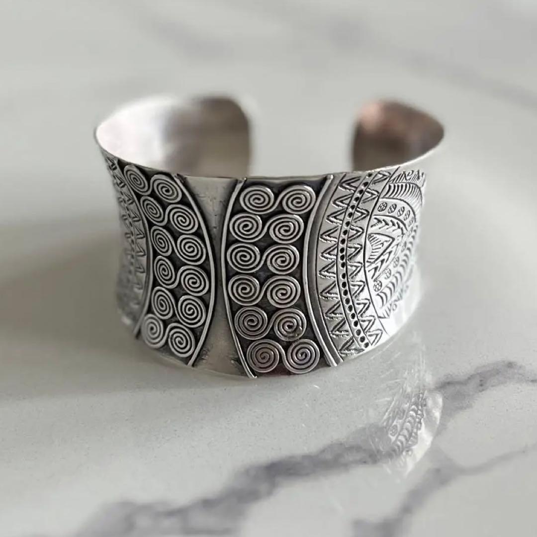 【新品】カレンシルバー｜カレン族｜バングル｜男女兼用