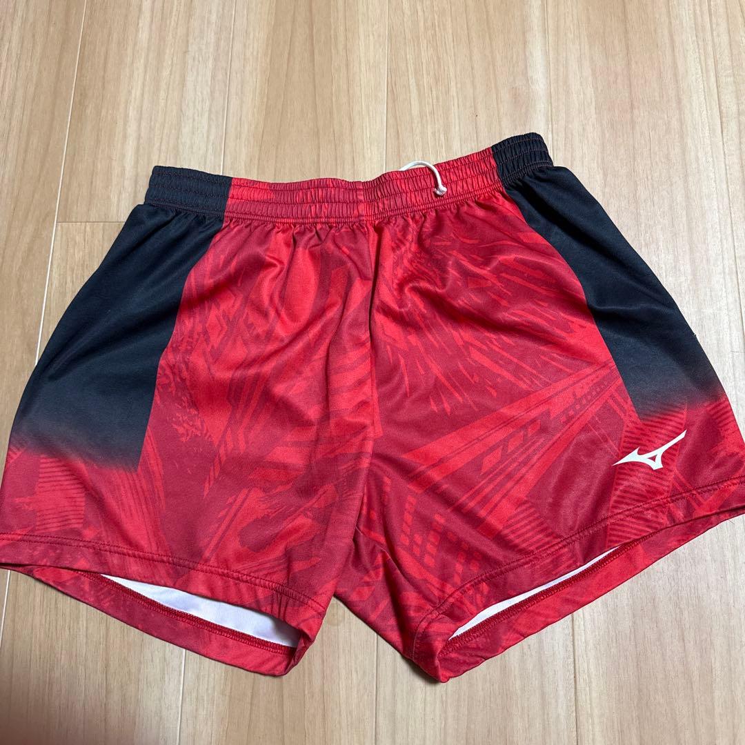 日本大学バレーボールパンツ3XL レッド