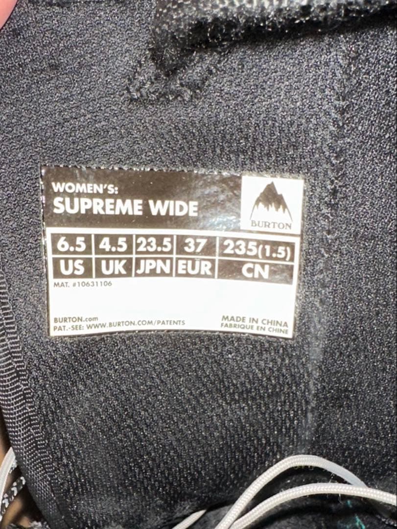 バートン☆スノーボードブーツ☆Burton Supreme 23.5センチ美品