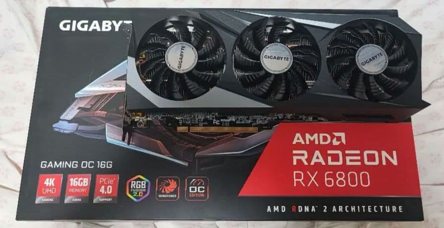 【極美品・箱あり】Radeon RX 6800 GAMING OC 16G