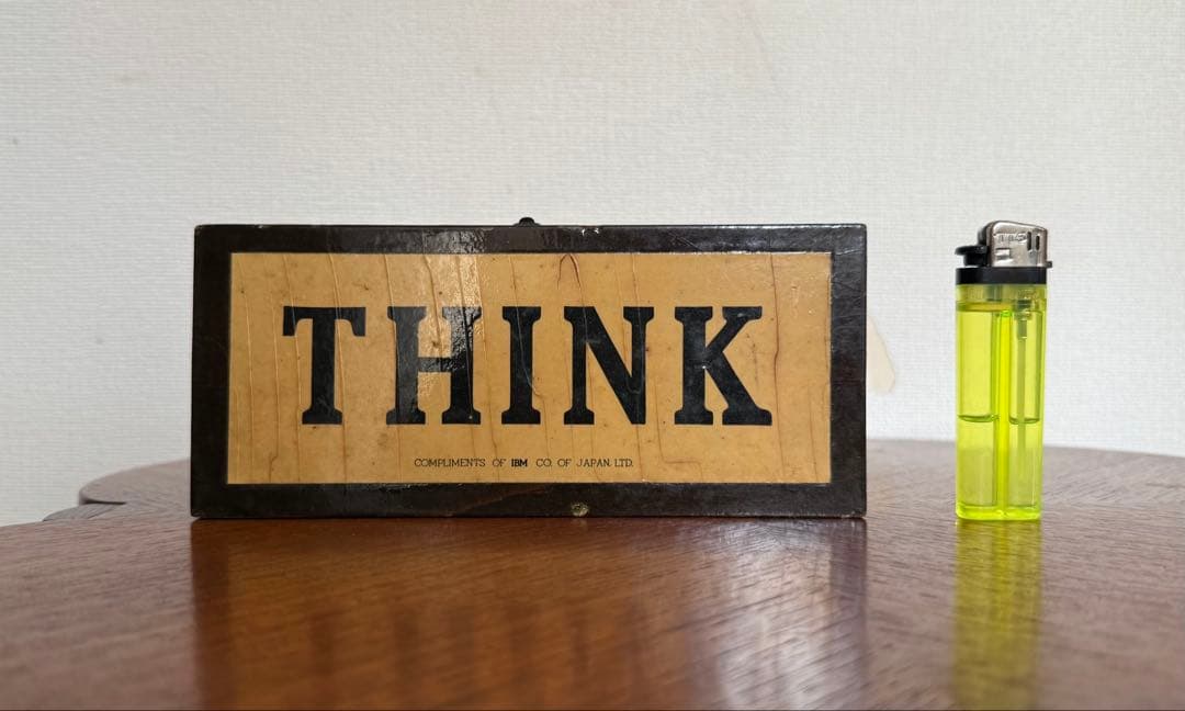 IBM 「THINK」壁掛け 60年代 / ビンテージ / 当時物 / 非売品