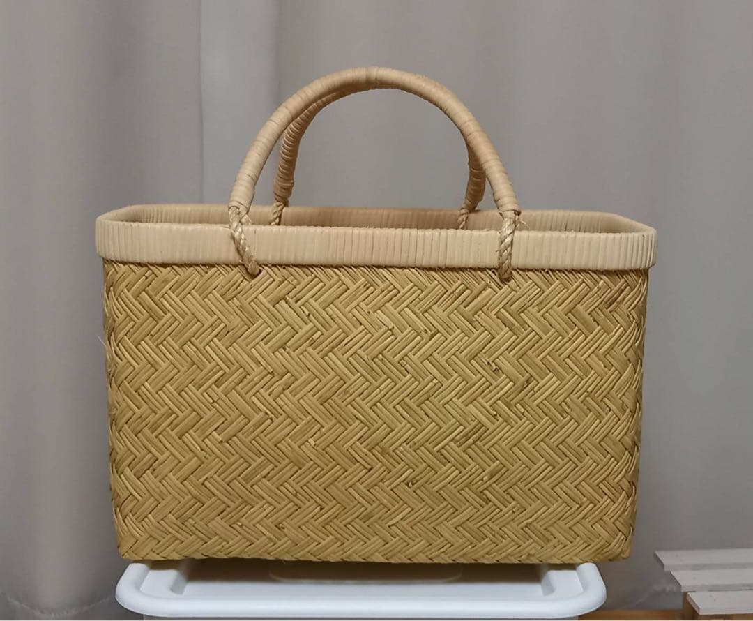 鳥越スズ竹かごバック 新品未使用　極上品