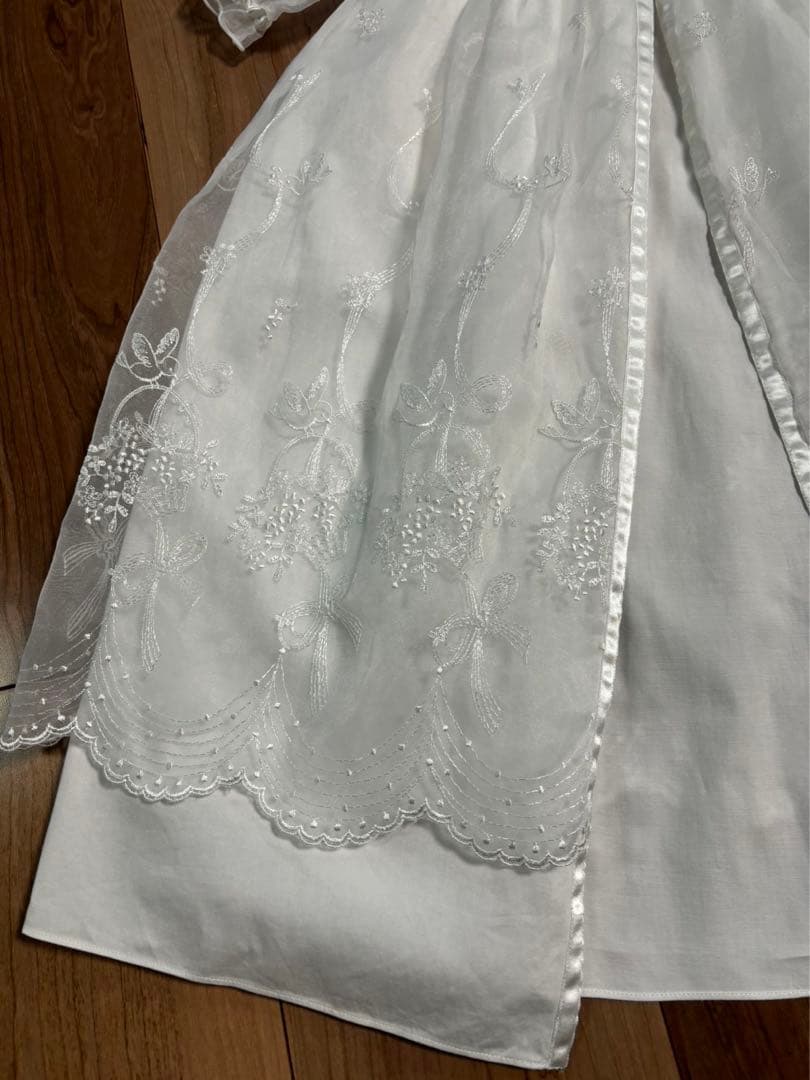 ファミリア　ベビードレス　セレモニードレス　帽子付き　50