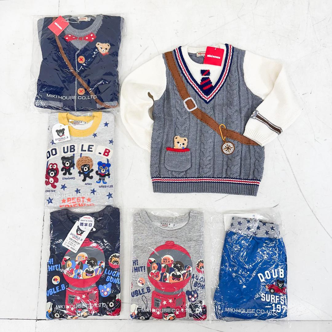 公*o様 K9108 ミキハウス 長袖トレーナー ニット パンツ6枚 セット 1