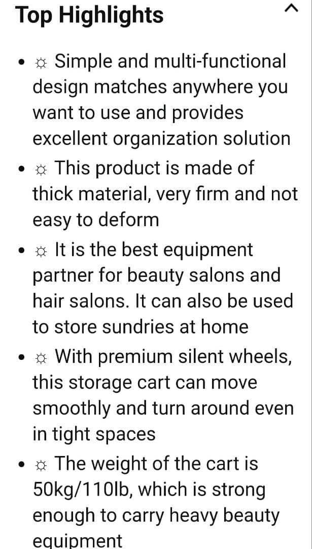 フェイシャルトロリーカート