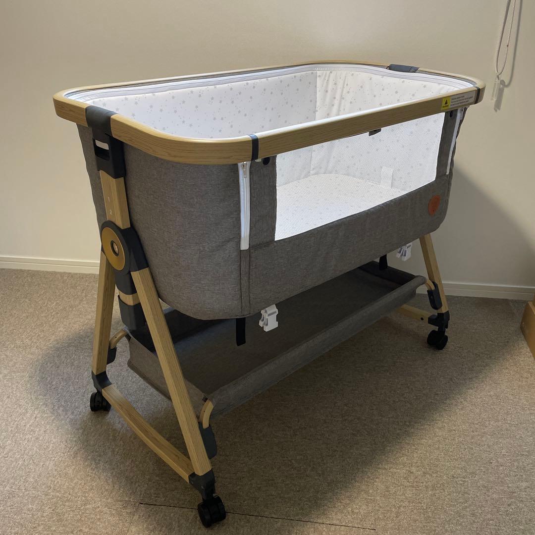 ベビーベッド　HZDMJグレー