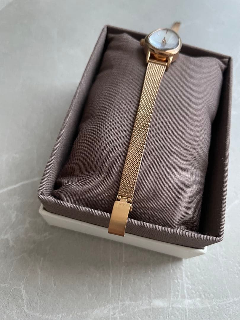 【購入証明証あり】ete ダイヤモンド ジェムフェイス メッシュベルト ウォッチ