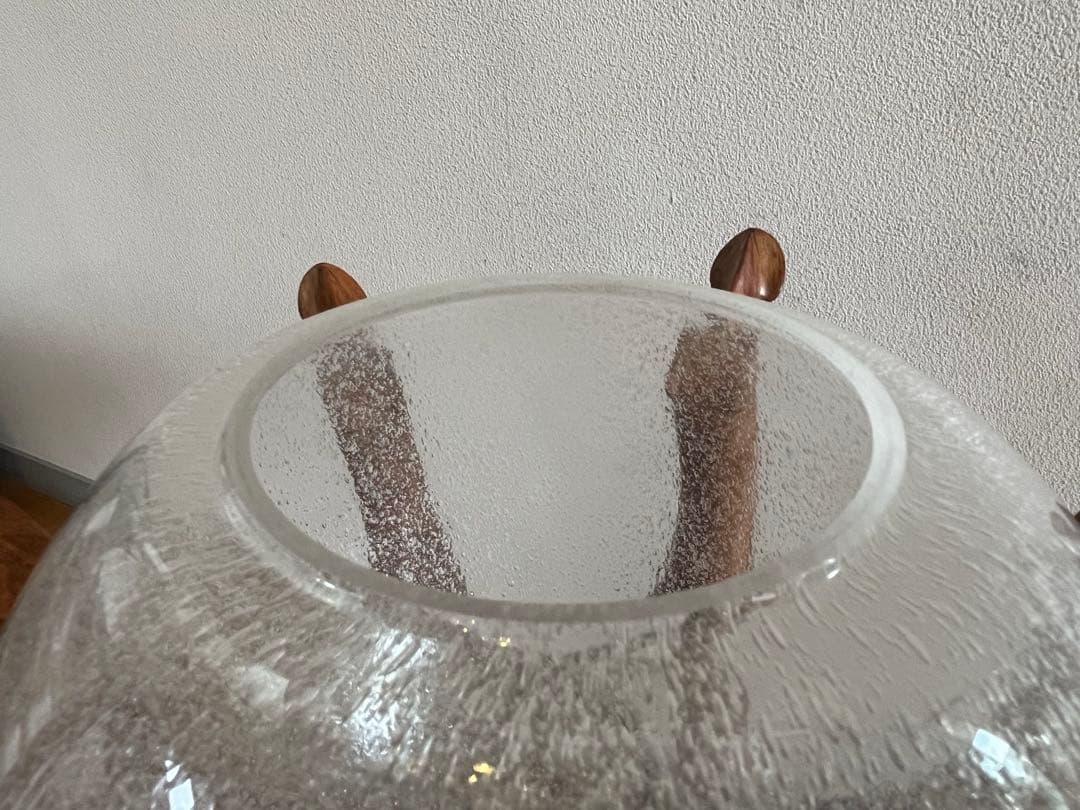 ヴィンテージ　ガラスボール　ペンダントランプ　ミッドセンチュリー　スペースエイジ